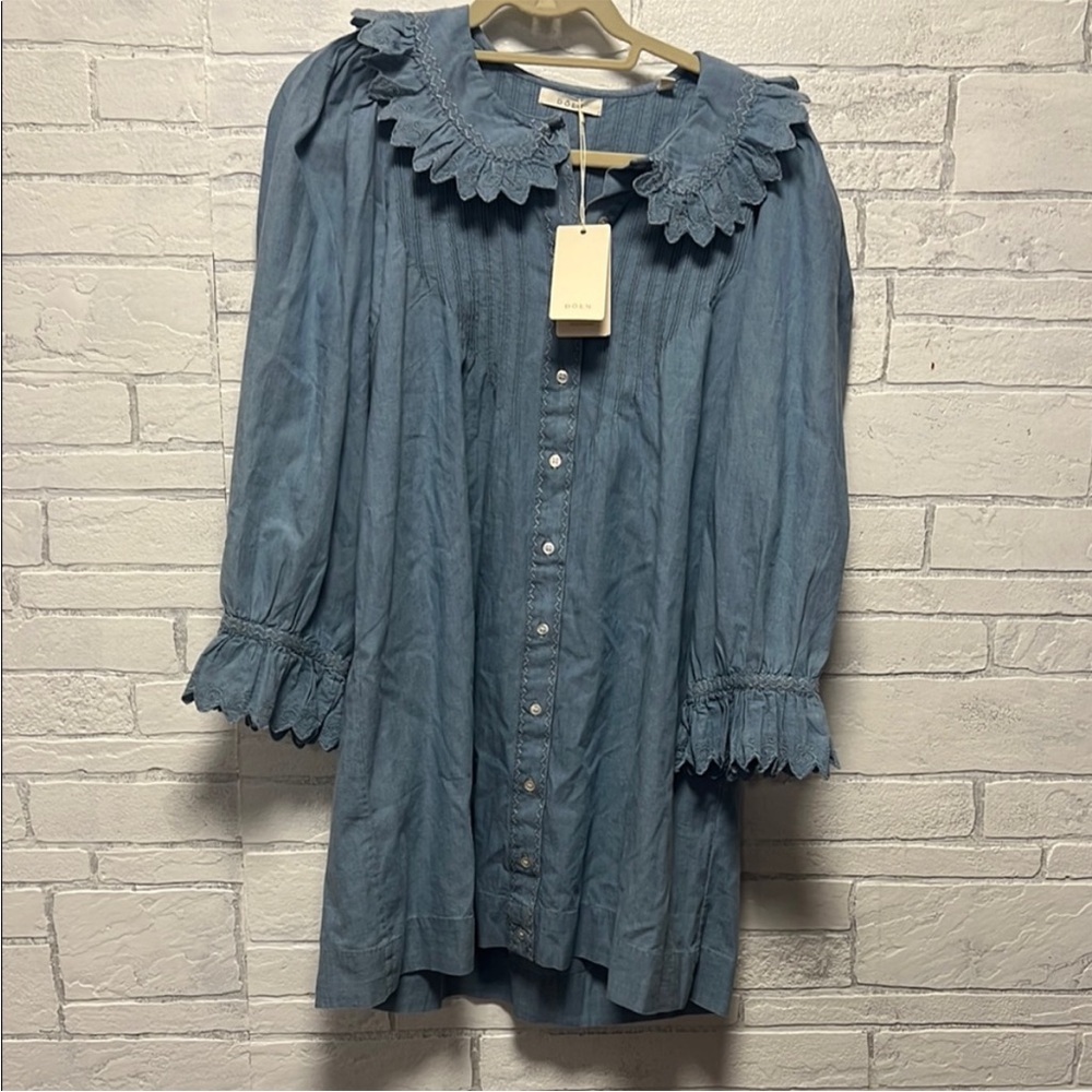 DOEN wing dress in chambray Size small - Picture 5 of 9